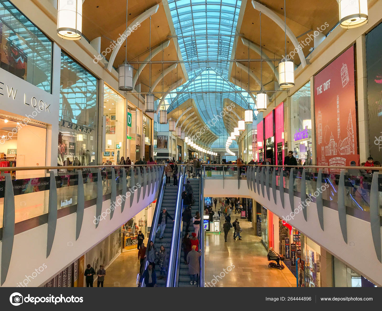 Cardiff Wales October 2018 David Shopping Centre Cardiff City Centre Stock Editorial Photo C Ceribreeze 264444896