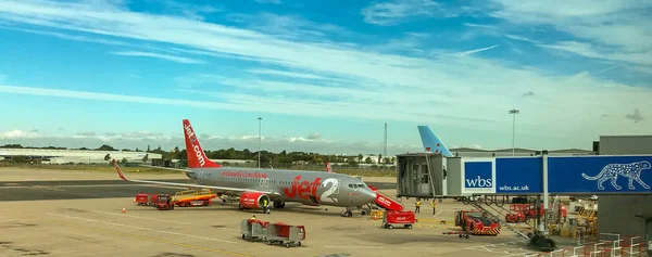 Birmingham Inglaterra Septiembre 2018 Jet2 Jet Vacaciones Aeropuerto Internacional Birmingham —  Fotos de Stock