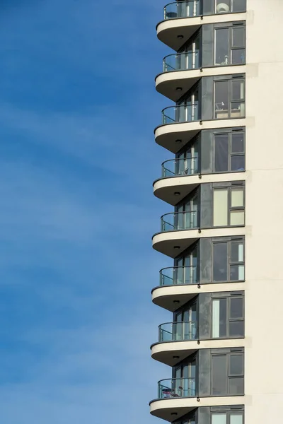Сванси Уолы Октябрь 2018 Закрыть Вид Балконы Башне Набережной Меридиан — стоковое фото