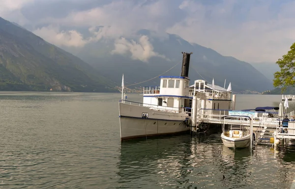 Lago Como Italia Giugno 2019 Vecchia Barca Passeggeri Vapore Bisbino — Foto Stock
