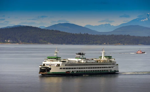 Seattle Washington State Usa June 2018 Large Car Passenger Ferry — Stock Photo, Image