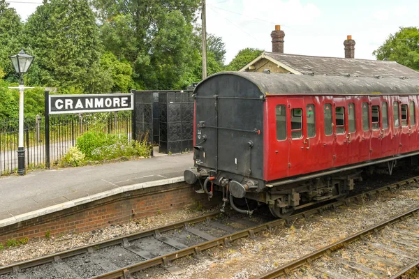 Cranmore England Julho 2019 Transporte Plataforma Estação Cramore Ferrovia Vapor — Fotografia de Stock