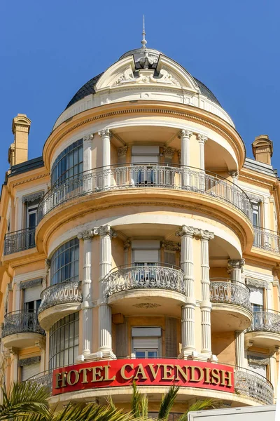 Cannes France April 2019 Die Ecke Des Verzierten Hotel Cavendish — Stockfoto