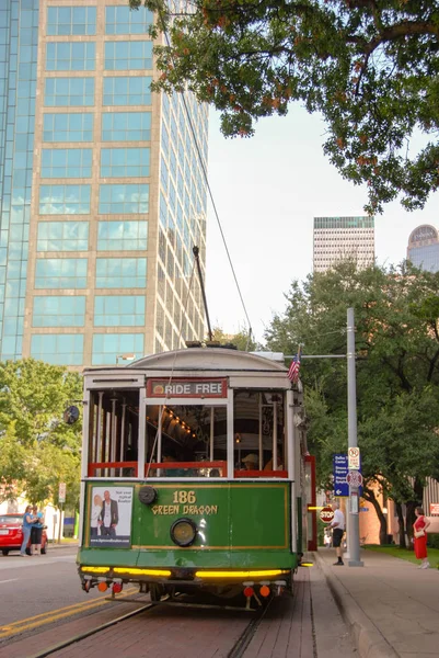 Dallas Texas Septiembre 2009 Tranvía Sistema Tranvías Mckinney Avenue — Foto de Stock
