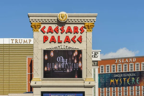Las Vegas Nevada Usa มภาพ 2019 Sign Cesars Palace Hotel — ภาพถ่ายสต็อก