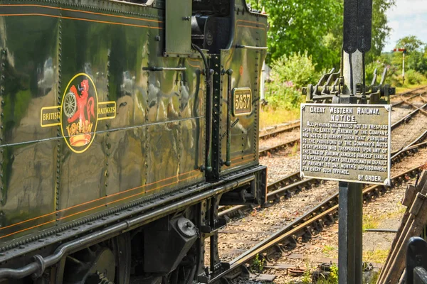 Cranmore Inglaterra Julio 2019 Motor Vapor Esperando Cranmore Station East — Foto de Stock