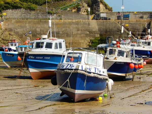 Ives Cornwall Inglaterra Mayo 2016 Vista Panorámica Los Barcos Pesca — Foto de Stock