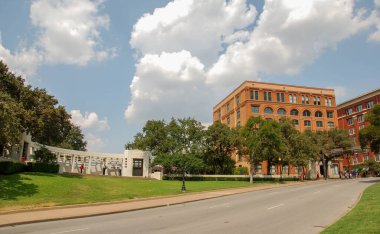 Dallas, Texas - September 2009: Landscape view of the street on which President John F Kennedy was assassinated clipart