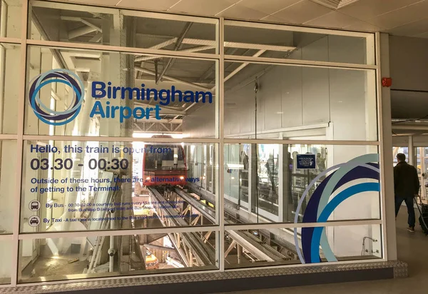 Birmingham Airport Birmingham Anglie Březen 2018 Bezpilotní Kyvadlová Doprava Která — Stock fotografie