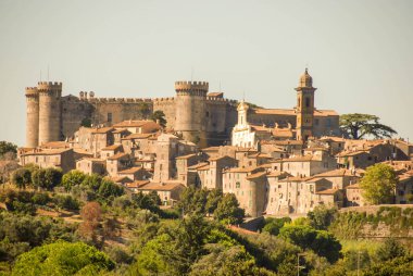 Bracciano, İtalya - Eylül 2011: Ortaçağ şatosu 