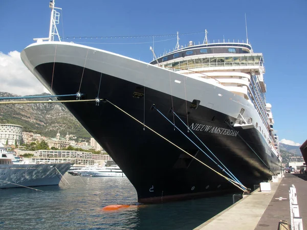 Mônaco Europa Agosto 2013 Passageiro Navio Cruzeiro Nieuw Amsterdam Mônaco — Fotografia de Stock