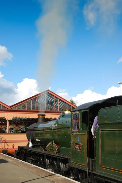 Kidderminister Inglaterra Setembro 2016 Severn Valley Railway Steam Engine Bradley — Fotografia de Stock