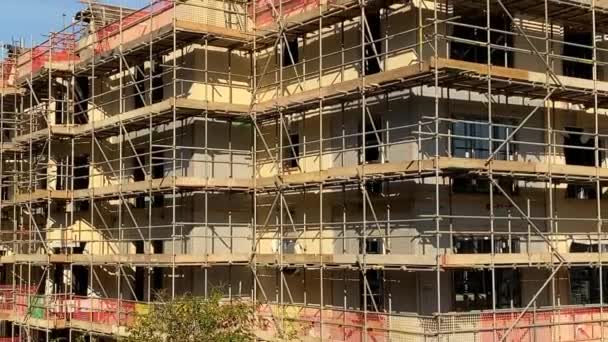 Pontypridd Walia Wrzesień 2020 Pontypridd Powstaje Nowy System Mieszkalnictwa Socjalnego — Wideo stockowe