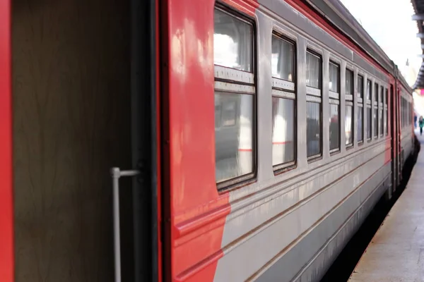 Passeios Trem Alta Velocidade Alta Velocidade Estação Ferroviária Cidade — Fotografia de Stock