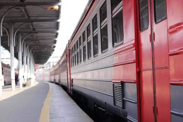 High Speed Train Rides High Speed Railway Station City — Stock Photo, Image