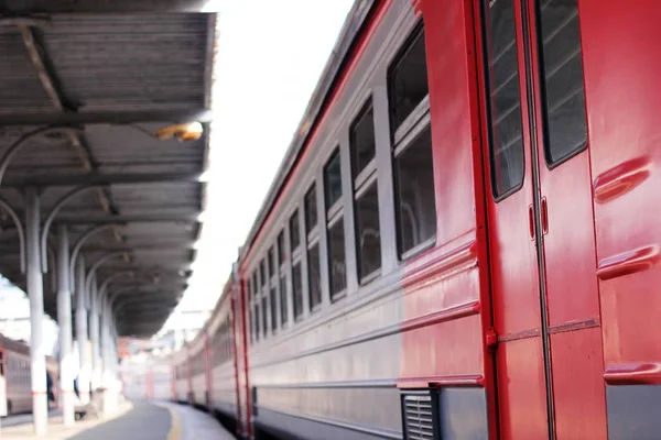 High Speed Train Rides High Speed Railway Station City — Stock Photo, Image