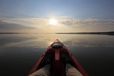 Kırmızı kayık Everglades Ulusal Park, Florida.