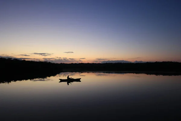 Kayaker Everglades Nemzeti Park, Florida. — Stock Fotó