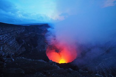 Masaya yanardağ,: Masaya, Nicaragua, Orta Amerika.