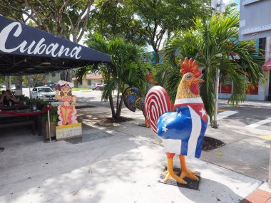 Miamis küçük Havana ve Calle Ocho, Florida.