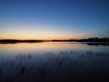 Dokuz mil gölet Everglades Ulusal Park, Florida Sunrise.
