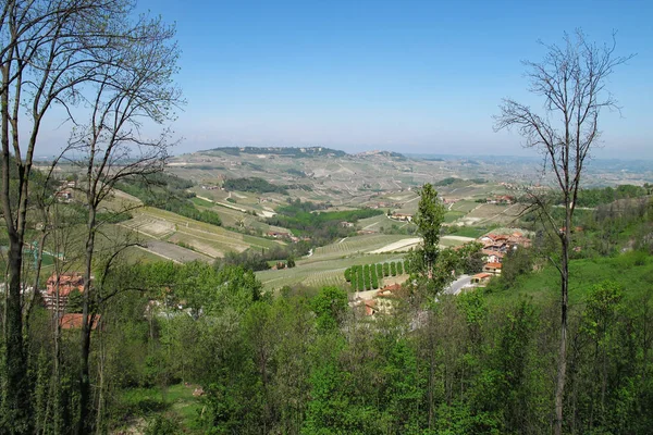 La región vinícola del Piamonte del norte de Italia . —  Fotos de Stock