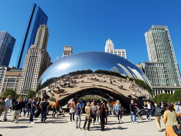 Cloud Gate, Chicago. — Foto de Stock