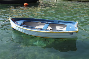 Sandal Portofino Harbor, İtalya.
