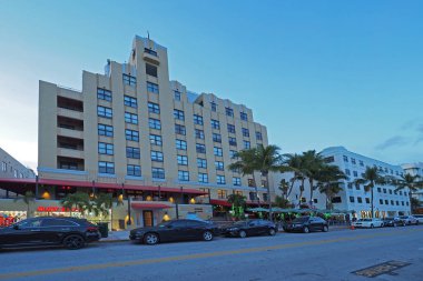 Miami Beach, Florida'nın Art Deco bölgesinde.