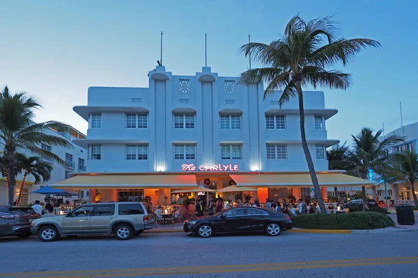 Distrito Art Deco en Miami Beach, Florida . — Foto de Stock