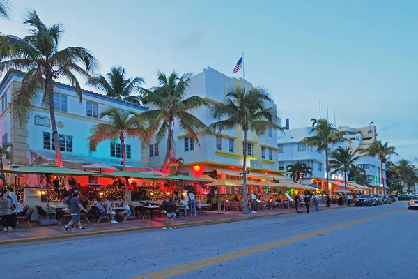 Art Deco District a Miami Beach, Florida . — Foto Stock