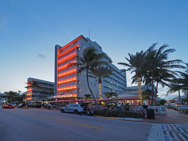 Art Deco District a Miami Beach, Florida . — Foto Stock