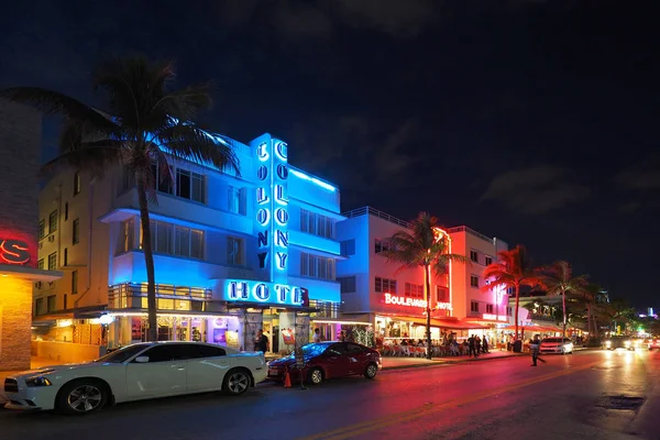 Quartier Art déco à Miami Beach, Floride . — Photo