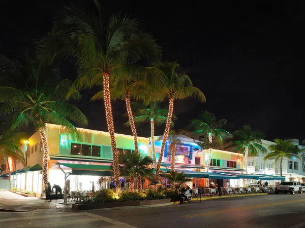 Συνοικία Art Deco στο Μαϊάμι Μπιτς, Φλόριντα. — Φωτογραφία Αρχείου