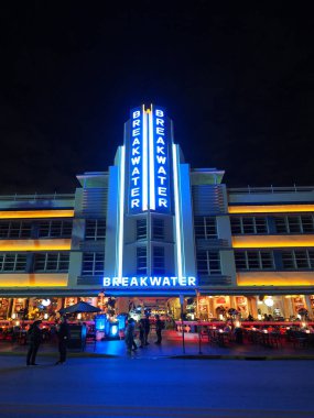 Miami Beach, Florida'nın Art Deco bölgesinde.