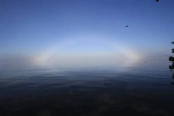 Fogbow au-dessus de Biscayne Bay, Floride . — Photo