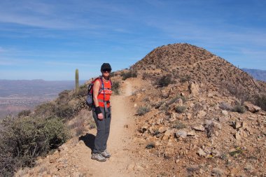Kral Kanyonu iz, Arizona hiking kadın.