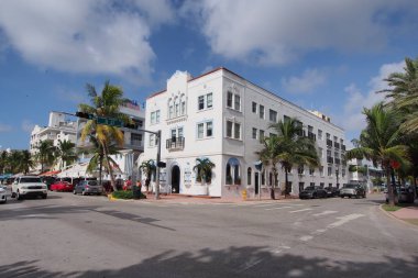 Ocean Drive Miami Beach art deco binalar.