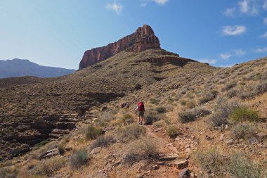 Büyük Kanyon Tonto izinde Backpackers.