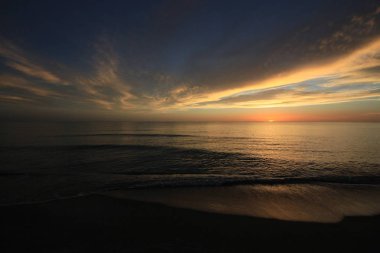 Captiva Adası kapalı Meksika Körfezi üzerinde günbatımı.