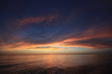 Captiva Adası kapalı Meksika Körfezi üzerinde günbatımı.