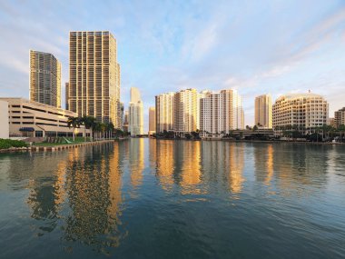 Miami, Florida ve Brickell anahtar şehir.