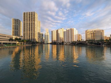 Miami, Florida ve Brickell anahtar şehir.