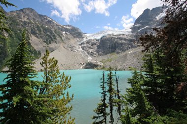 Joffre Lakes Provincial Park 'daki Upper Joffre Gölü, Kanada.