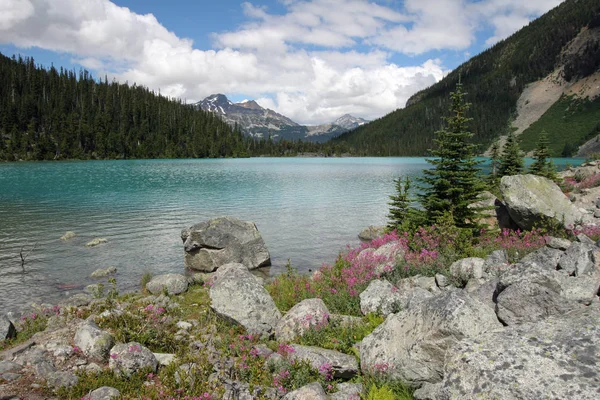 Joffre Lakes Provincial Park 'daki Upper Joffre Gölü, Kanada.
