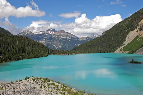 Upper Joffre Lake in Joffre Lakes Provincial Park, Canada. Stock Image