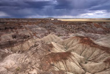 Badlands of the Painted Desert in Petrified Forest National Park, Arizona. clipart