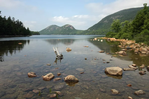 Jordan Pond in Acadia National Park, Maine. — Stock Photo, Image