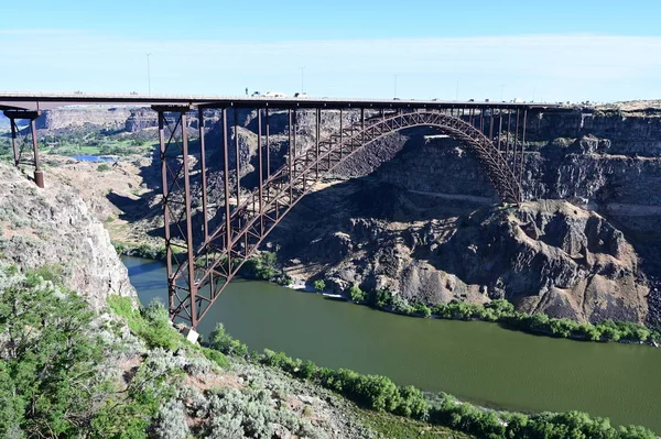 El puente Perrine en Twin Falls, Idaho . — Foto de Stock