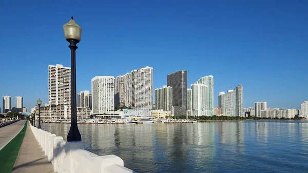 Město Miami a Intracoastální vodní cesta, Florida. — Stock fotografie